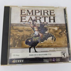 Empire Earth Windows PC CD Rom Game 2001 Strategy RTS Rick Goodman Conquest